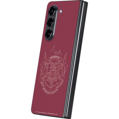 Wizarding Worlds Harry Potter Hogwarts Crest Galaxy Z Fold5 5G Skin